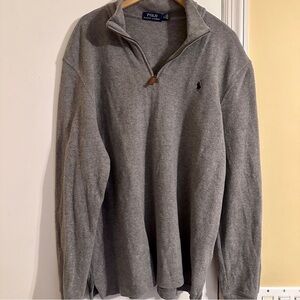 Polo Ralph Lauren Gray quarter zip
Pullover sweater men’s L